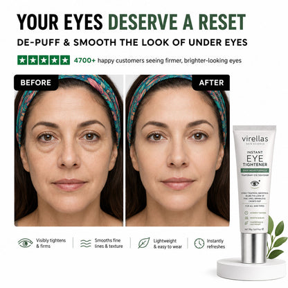 𝐕𝐢𝐫𝐞𝐥𝐥𝐚𝐬™ 𝐈𝐧𝐬𝐭𝐚𝐧𝐭 𝐄𝐲𝐞 𝐓𝐢𝐠𝐡𝐭𝐞𝐧𝐞𝐫 | Smooth & Firm Under Eyes